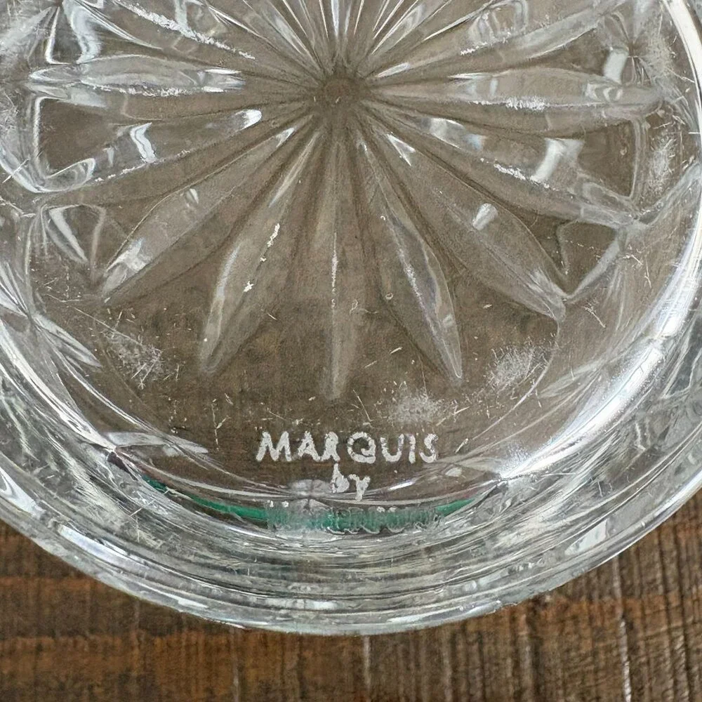 Waterford‎ Crystal Marquis Double Old Fashioned Glass Set of 2 Glasses Sparkle